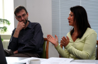 Matthias Kitzing und Carmen Viertel informieren über den Projektverlauf