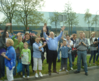 Die Kinder aus Berlin wurden in den Niederlanden jubelnd empfangen