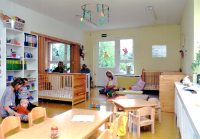 Die von den Pädagoginnen frisch renovierten Räume der Kita Knirpsenland sind hell und freundlich